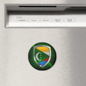 Aimant Emblème métallique des Comores (In Situ (Lave-vaisselle))