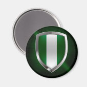 Aimant Emblème métallique du Nigeria (Recto/Verso)