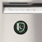 Aimant Emblème métallique du Pakistan (In Situ (Lave-vaisselle))