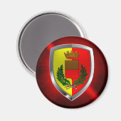 Aimant Emblème métallique Napoli (Recto/Verso)