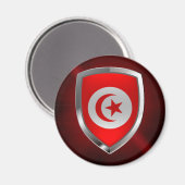 Aimant Emblème métallique tunisien (Recto/Verso)