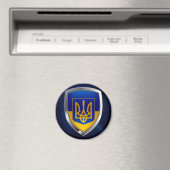 Aimant Emblème métallique ukrainien (In Situ (Lave-vaisselle))