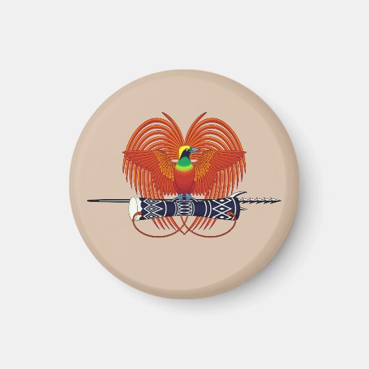 Aimant Emblème national de Papouasie-Nouvelle-Guinée (Devant)