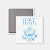 Aimant emblème national des États-Unis (Recto/Verso)