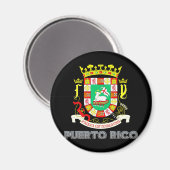 Aimant Emblème portoricain (Recto/Verso)