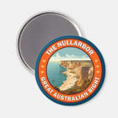 Aimant Emblème rétro de Nullarbor Great Australian Bight (Recto/Verso)