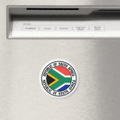 Aimant Emblème rond Afrique du Sud (In Situ (Lave-vaisselle))