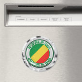 Aimant Emblème Rond Congo (In Situ (Lave-vaisselle))