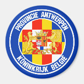 Aimant Emblème rond d'Anvers (Devant)