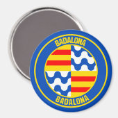 Aimant Emblème rond de Badalona (Recto/Verso)