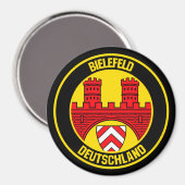 Aimant Emblème rond de Bielefeld (Recto/Verso)