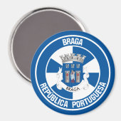 Aimant Emblème rond de Braga (Recto/Verso)