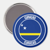 Aimant Emblème rond de Curaçao (Recto/Verso)