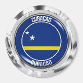 Aimant Emblème rond de Curaçao (Devant)