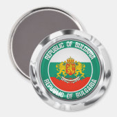 Aimant Emblème rond de la Bulgarie (Recto/Verso)