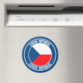 Aimant Emblème rond de la République tchèque (In Situ (Lave-vaisselle))