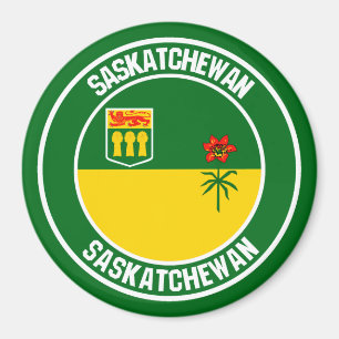 Aimant Emblème rond de la Saskatchewan