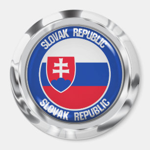 Aimant Emblème rond de la Slovaquie