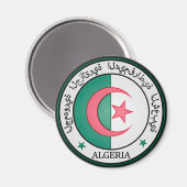 Aimant Emblème rond de l'Algérie (Recto/Verso)