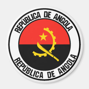 Aimant Emblème rond de l'Angola