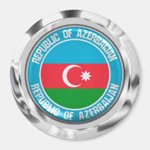 Aimant Emblème rond de l'Azerbaïdjan