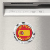 Aimant Emblème rond de l'Espagne (In Situ (Lave-vaisselle))