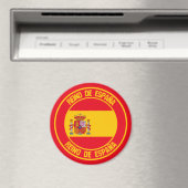 Aimant Emblème rond de l'Espagne (In Situ (Lave-vaisselle))