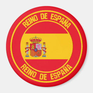 Aimant Emblème rond de l'Espagne