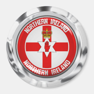 Aimant Emblème rond de l'Irlande du Nord