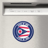 Aimant Emblème rond de l'Ohio (In Situ (Lave-vaisselle))