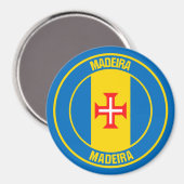 Aimant Emblème rond de Madère (Recto/Verso)