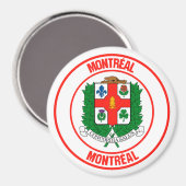Aimant Emblème rond de Montréal (Recto/Verso)