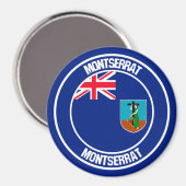 Aimant Emblème rond de Montserrat (Recto/Verso)