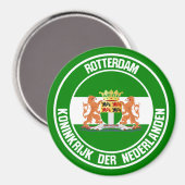 Aimant Emblème rond de Rotterdam (Recto/Verso)