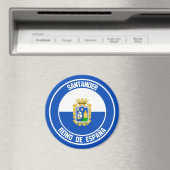 Aimant Emblème rond de Santander (In Situ (Lave-vaisselle))