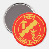 Aimant Emblème rond de Tampere (Recto/Verso)