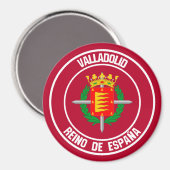 Aimant Emblème rond de Valladolid (Recto/Verso)