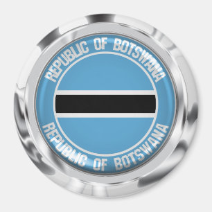Aimant Emblème rond du Botswana
