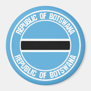Aimant Emblème rond du Botswana