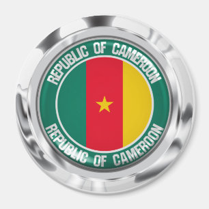 Aimant Emblème rond du Cameroun