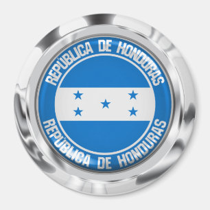 Aimant Emblème rond du Honduras