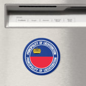 Aimant Emblème rond du Liechtenstein (In Situ (Lave-vaisselle))