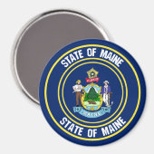 Aimant Emblème rond du Maine (Recto/Verso)
