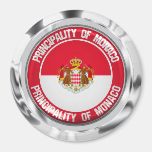 Aimant Emblème rond du Monaco