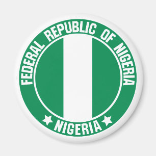 Aimant Emblème rond du Nigéria
