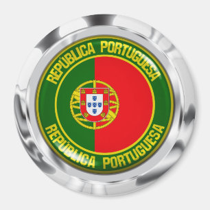 Aimant Emblème rond du Portugal