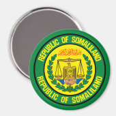 Aimant Emblème rond du Somaliland (Recto/Verso)
