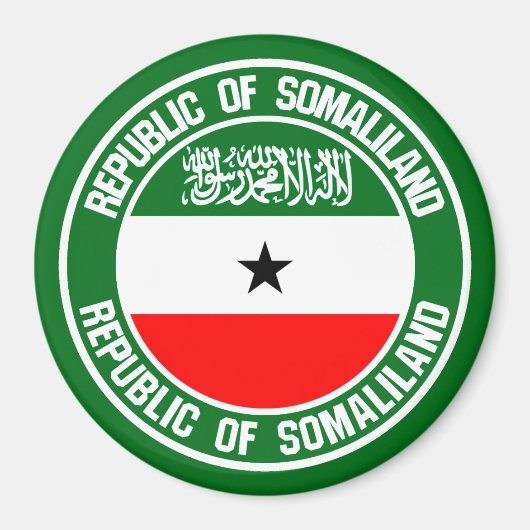 Aimant Emblème rond du Somaliland (Devant)
