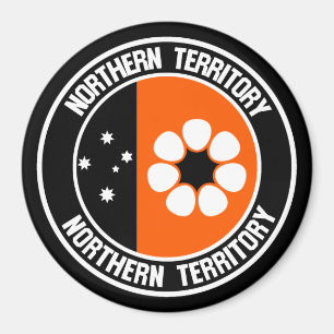 Aimant Emblème rond du Territoire du Nord