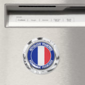 Aimant Emblème rond France (In Situ (Lave-vaisselle))